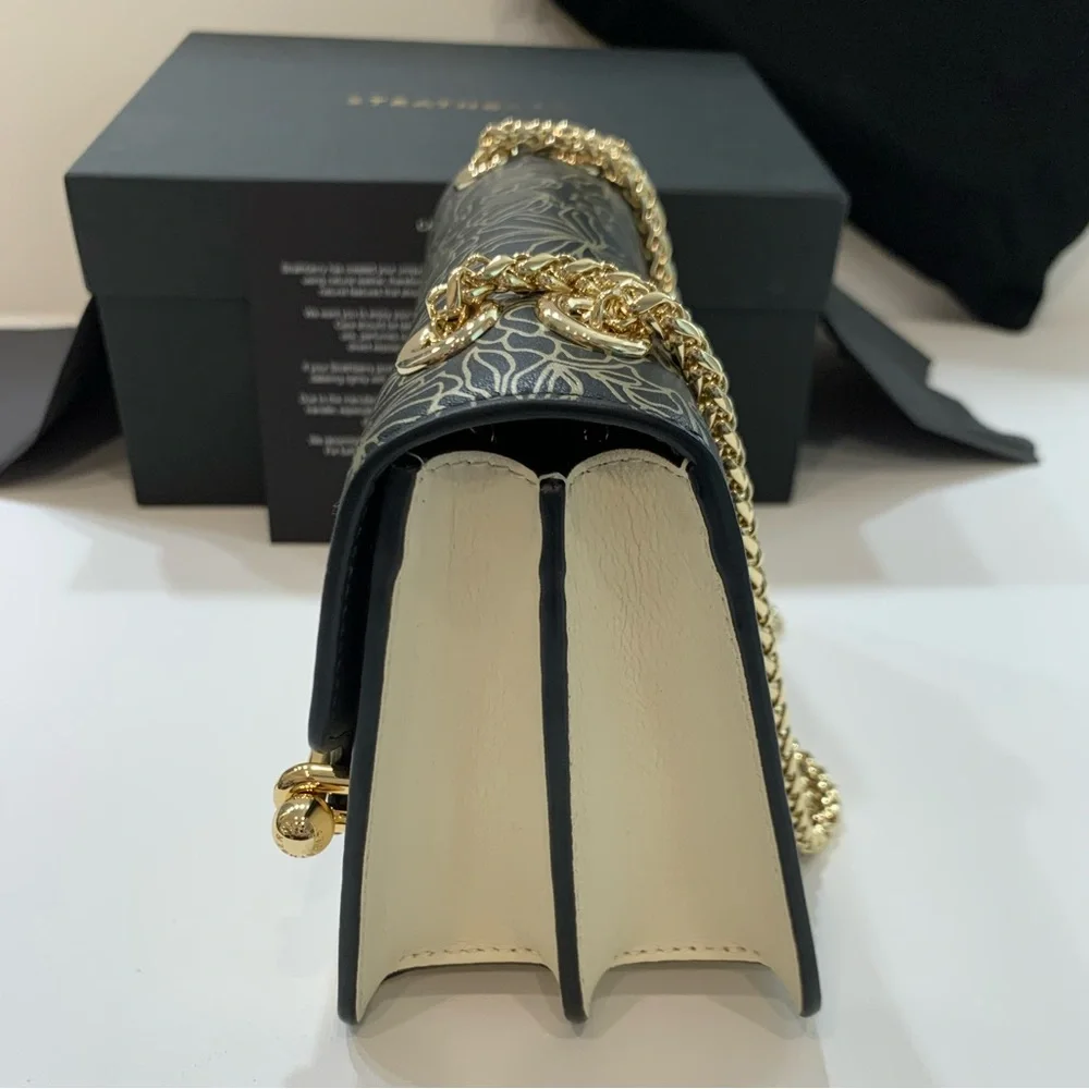 Rare Strathberry East West Mini - Black/Vanilla/Gold - Picture 7 of 16